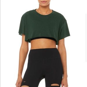 Alo Cropped Short Sleeve Top